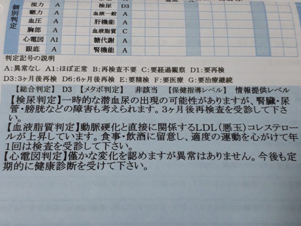 (それなりの)努力の賜物？コレステロール値下がった