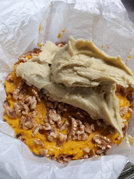 秋の味覚を楽しむクッキング 家庭菜園 サツマイモ カボチャ ケーキ くるみ サラダ 小豆 赤飯