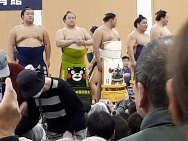 大相撲の巡業に行ってきた(圧迫骨折療養中のぷこ母と)