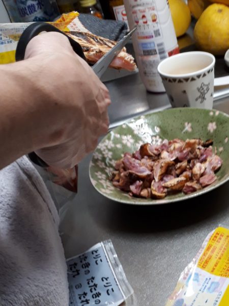 ハッピーバースデー旦那2026　鶏のたたき　南九州