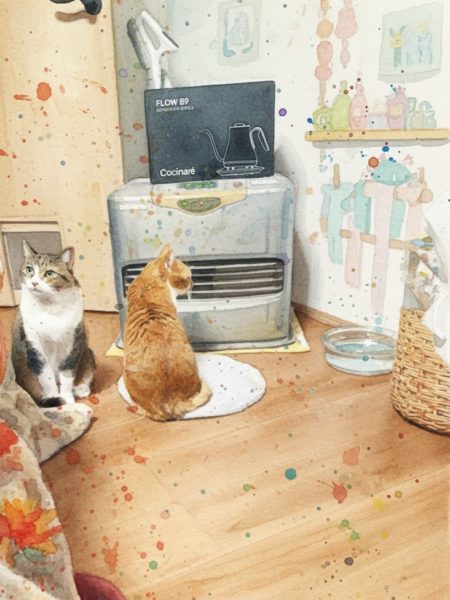 今年のお花見と、Googleフォトの水彩画風変換にハマる。リミックス