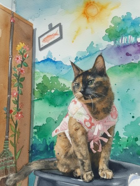 今年のお花見と、Googleフォトの水彩画風変換にハマる。リミックス